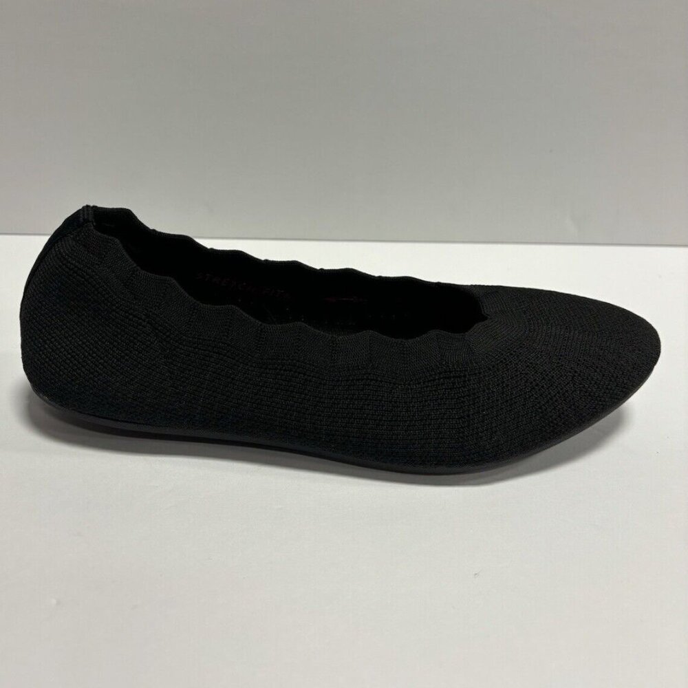 Skechers Women’s Cleo 2.0 - Love Spell Black Knit Flats, Size 8.5 M